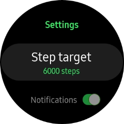Press Step target.