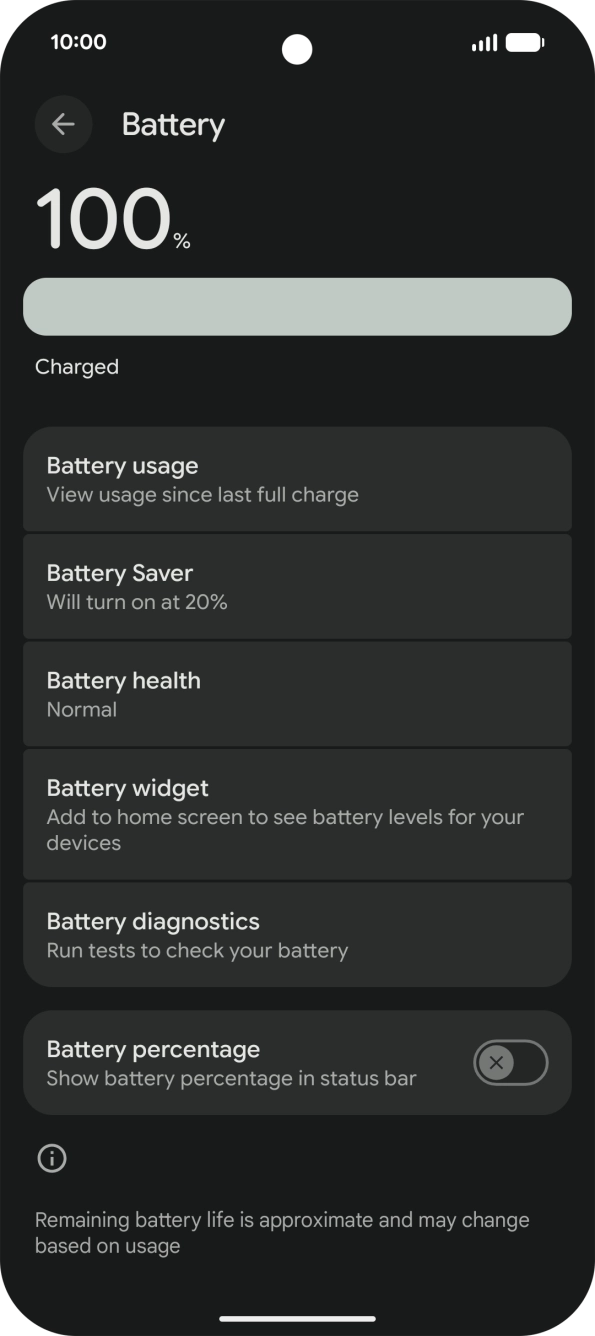 Press Battery Saver.