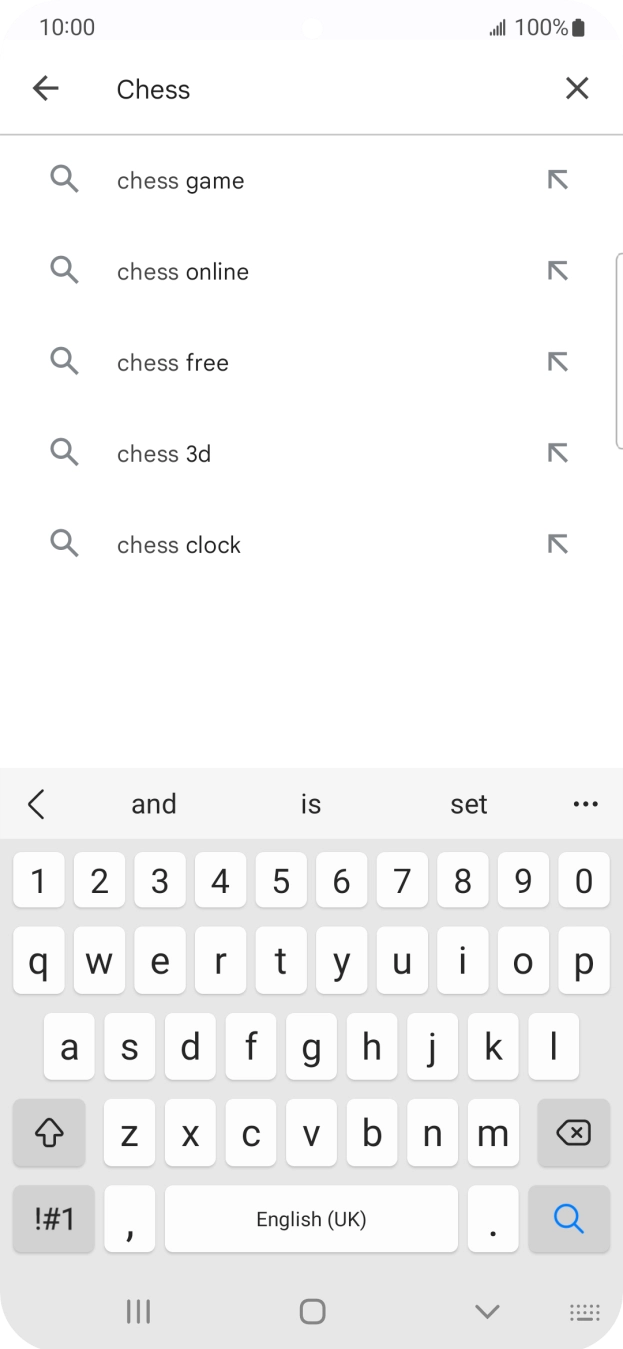 Key in the name or subject of the required app and press the search icon. Key in the name or subject of the required app and press the search icon.