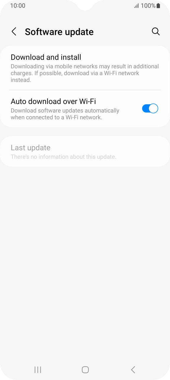 Press Download and install. If a new software version is available, it's displayed. Follow the instructions on the screen to update the phone software.