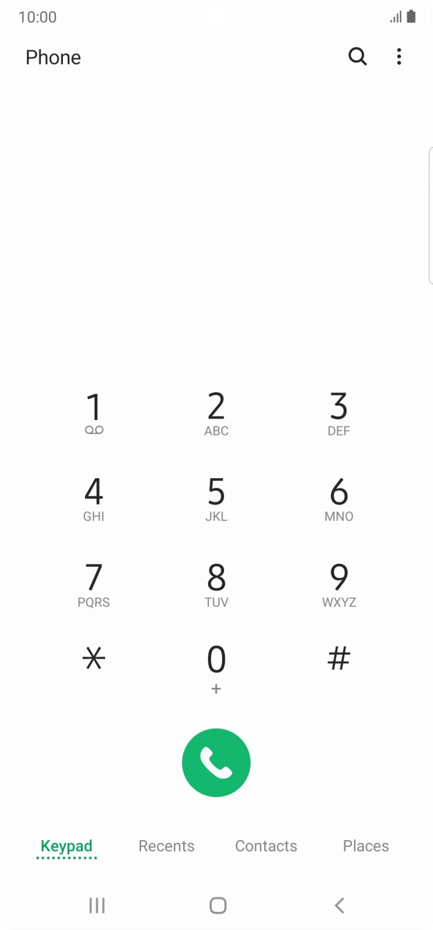 Press the menu icon.