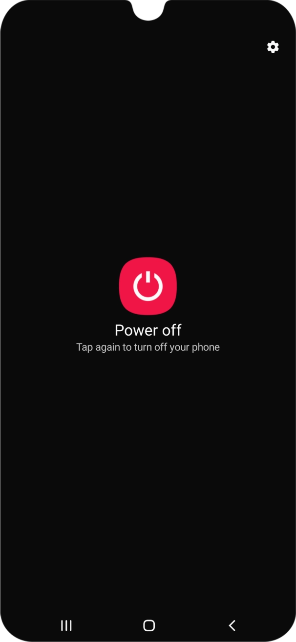 Press Power off.