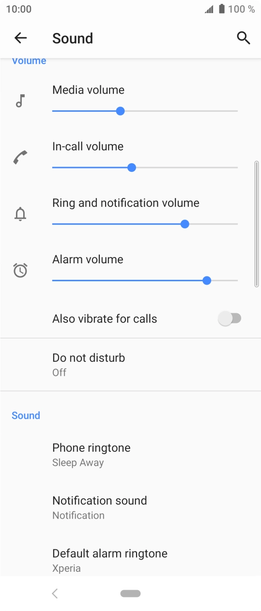 Press the Home key to return to the home screen.