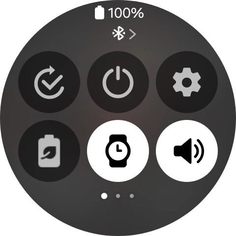 Press the required function to open an application or turn the function on or off. Press the required function to open an application or turn the function on or off.