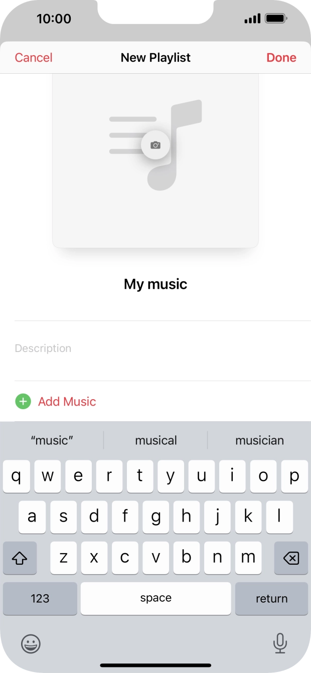 Press Add Music.