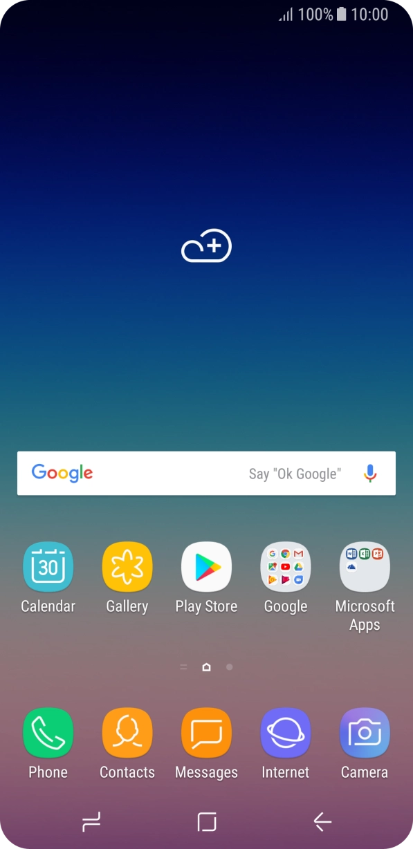 Slide your finger downwards starting from the top of the screen.