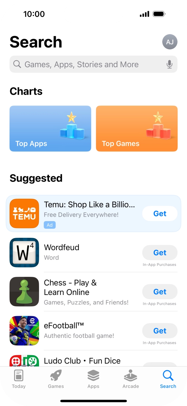Press the search field and key in the name or subject of the required app. Press the search field and key in the name or subject of the required app.