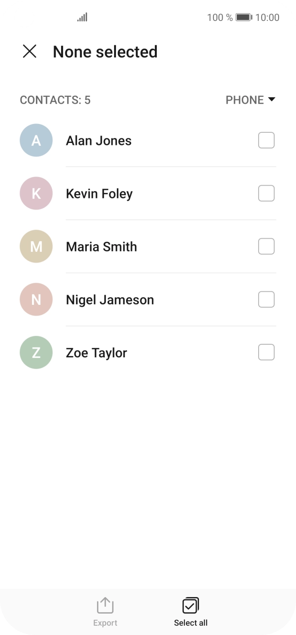 Press Select all.