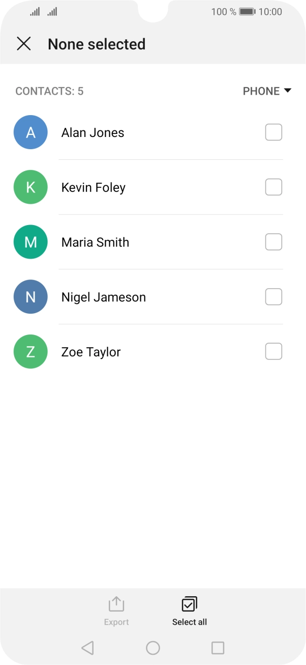 Press Select all.