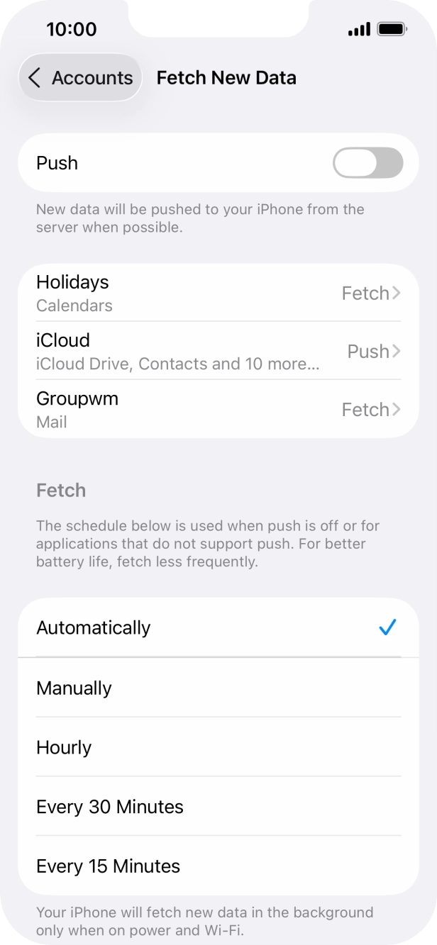 If you turn off the function, press the required setting. If you turn off the function, press the required setting.