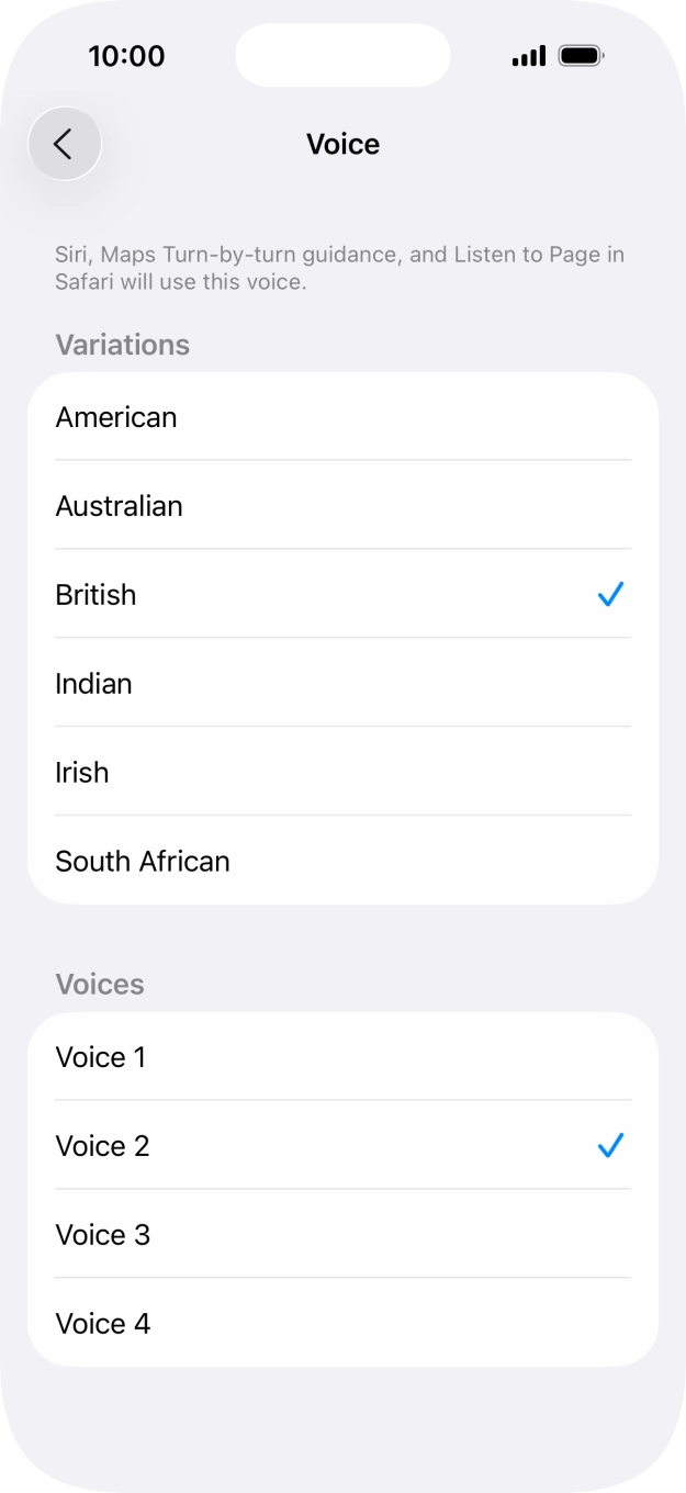 Press the required accent. Press the required accent.
