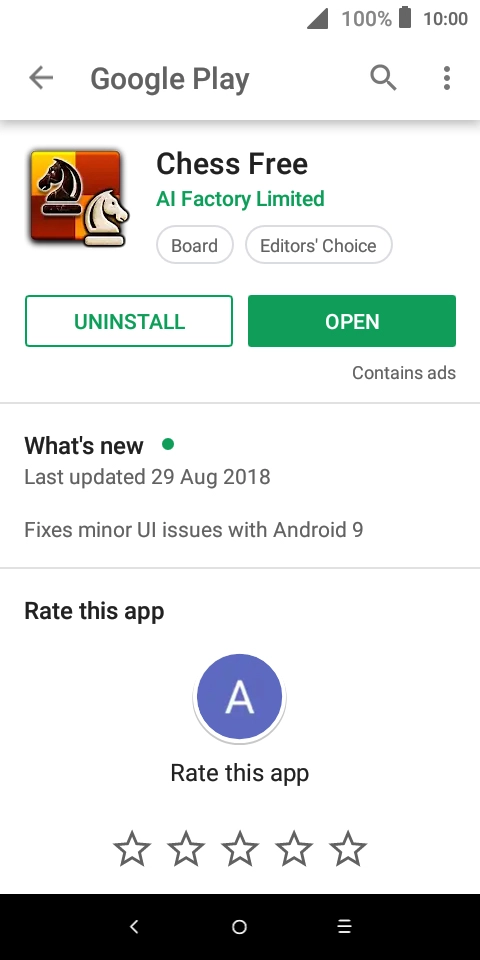 Press UNINSTALL.
