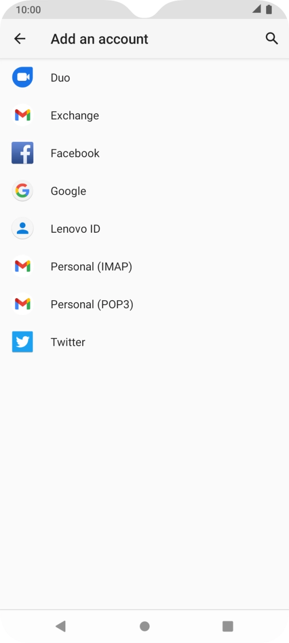 Press Google.