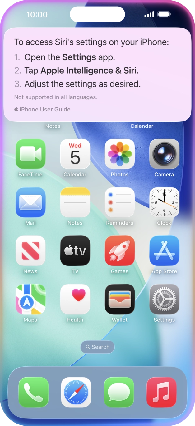 Ask questions about functions and settings on your phone. Ask questions about functions and settings on your phone.