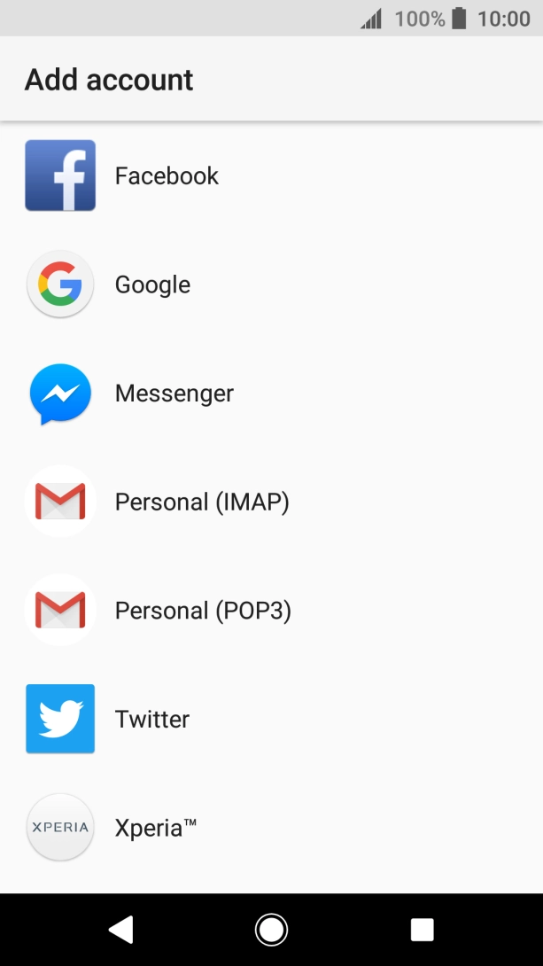 Press Google.