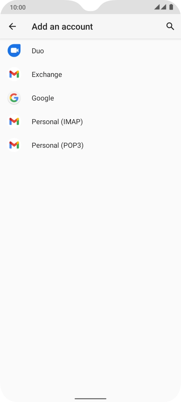 Press Google.