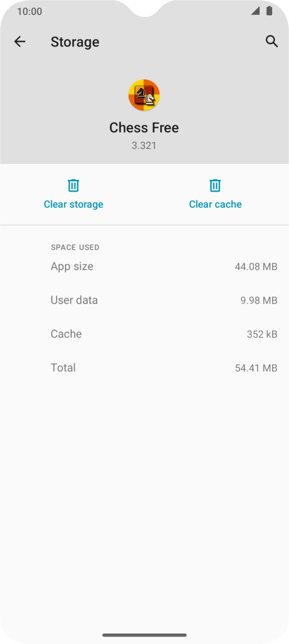 Press Clear cache.