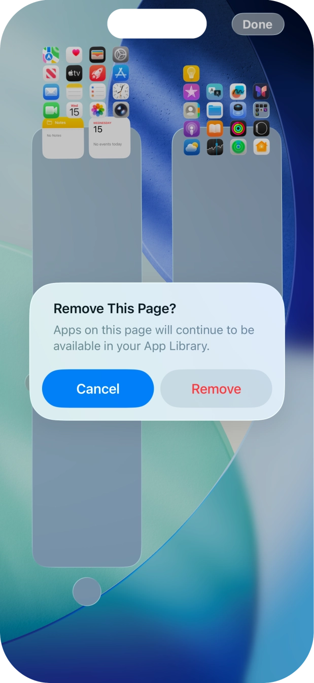 Press Remove.