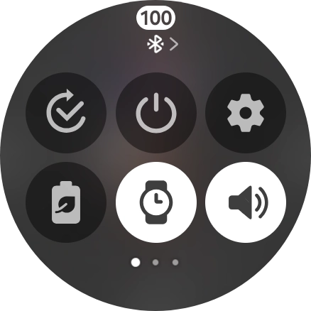 Press the required function to open an application or turn the function on or off. Press the required function to open an application or turn the function on or off.