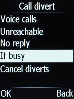 Select the required divert type.