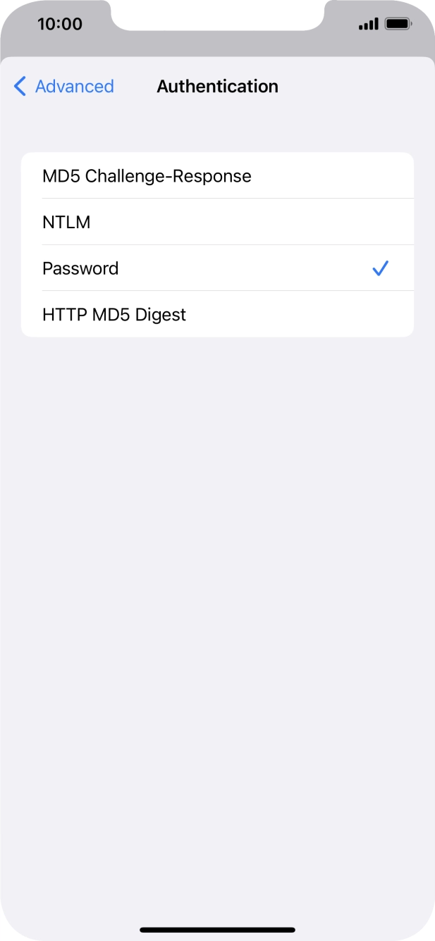 Press Password.