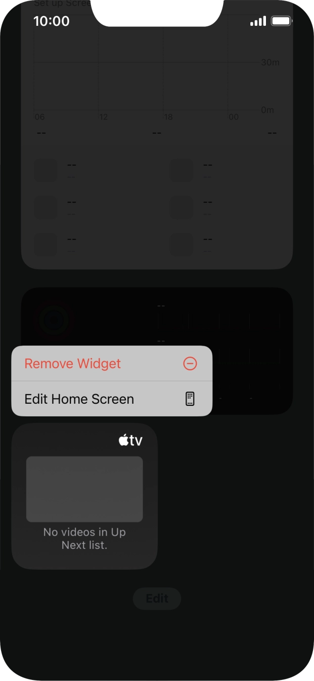 Press Remove Widget. Press Remove Widget.