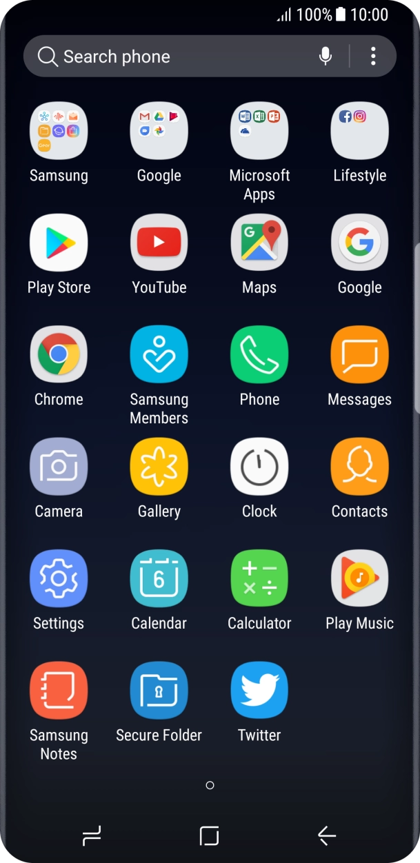 Press Samsung.