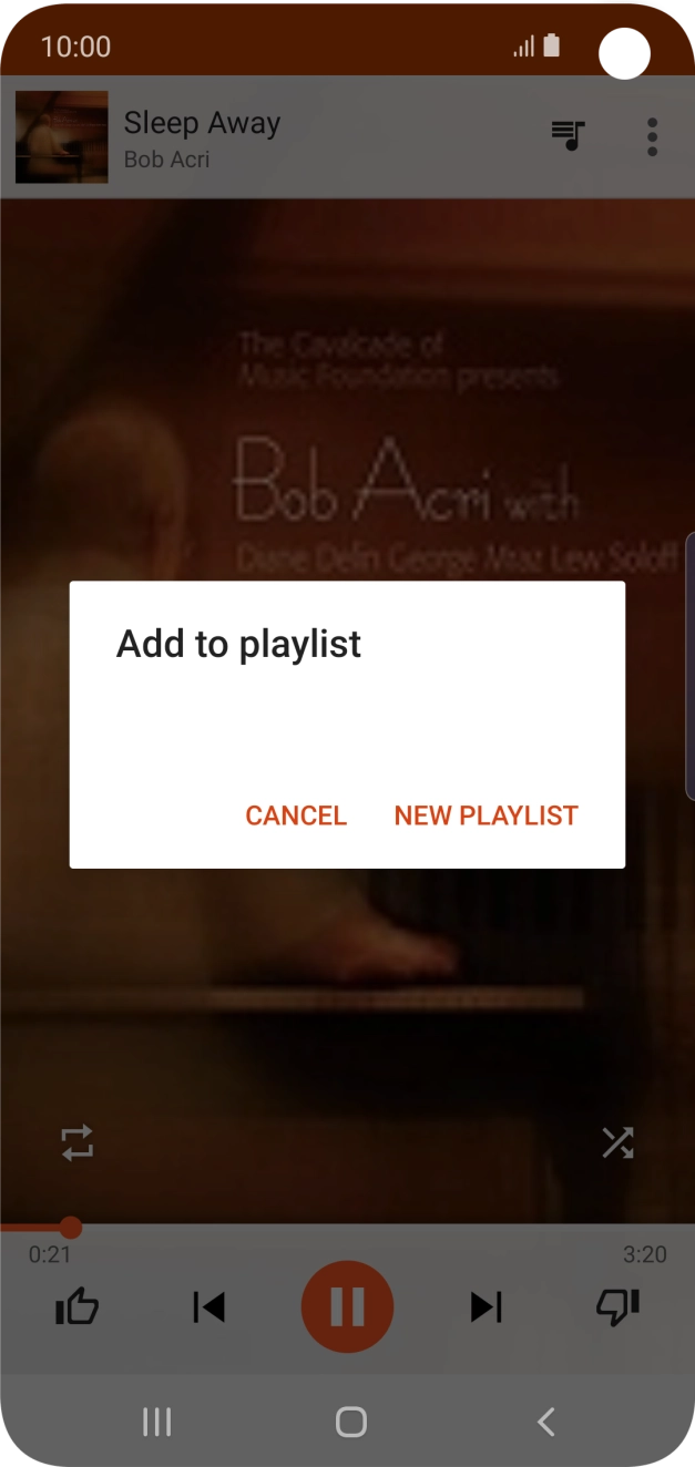 Press NEW PLAYLIST. Press NEW PLAYLIST.