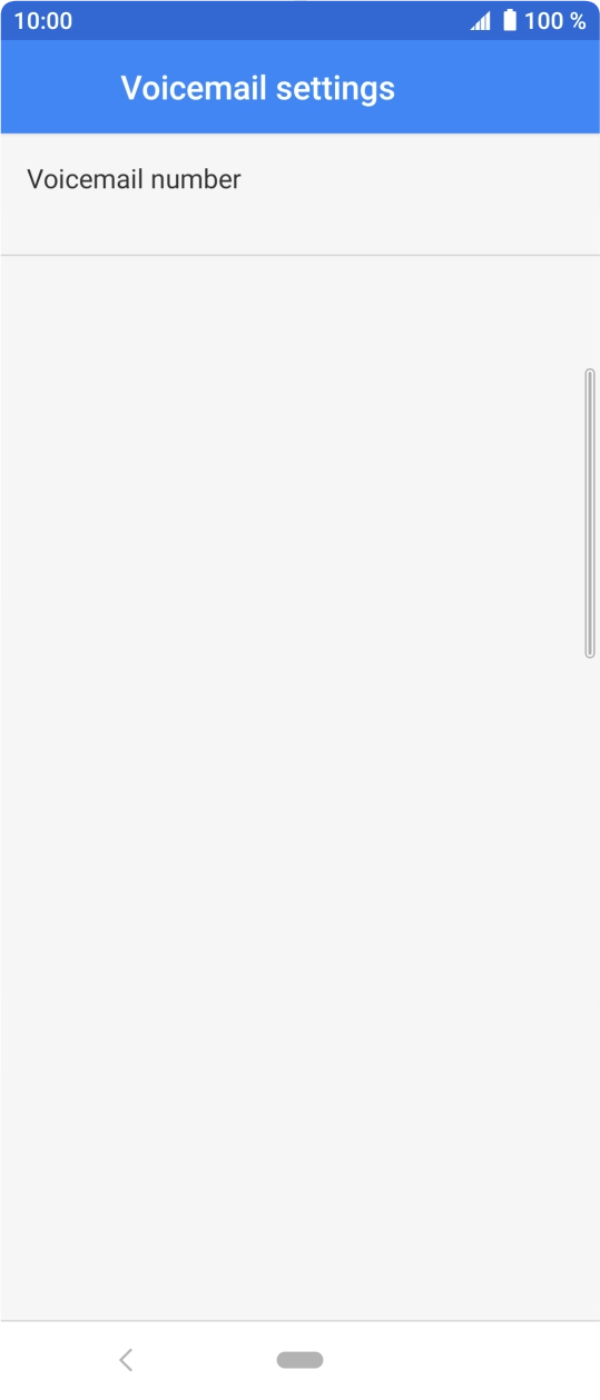 Press Voicemail number.