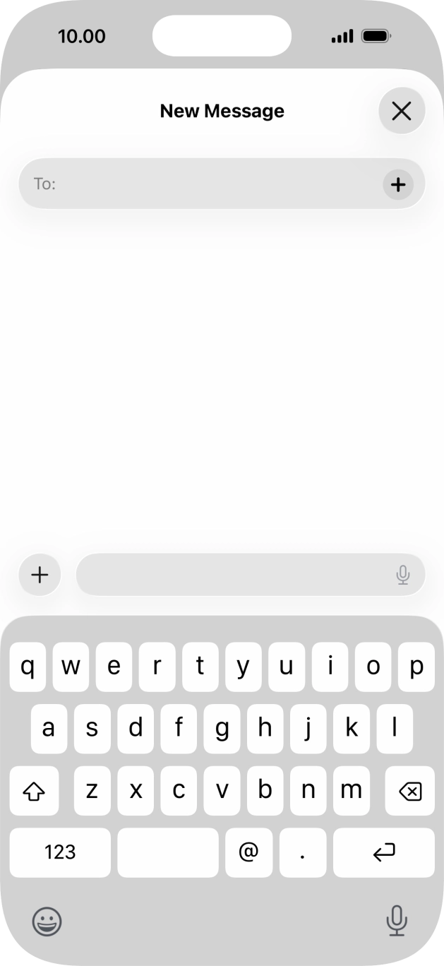 Press the add icon. Press the add icon.