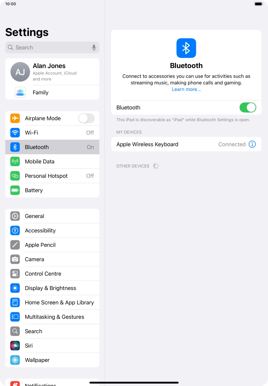 Slide your finger upwards starting from the bottom of the screen to return to the home screen.