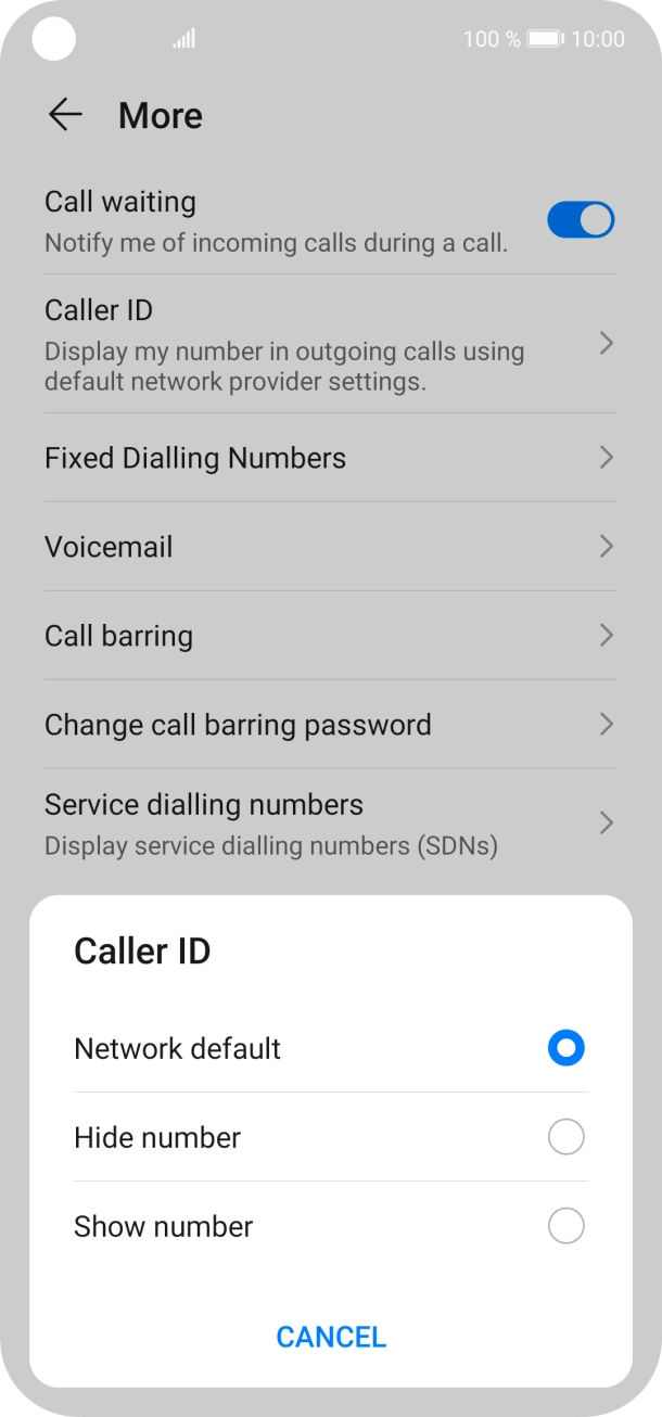 Press Show number to turn on caller identification. Press Show number to turn on caller identification.