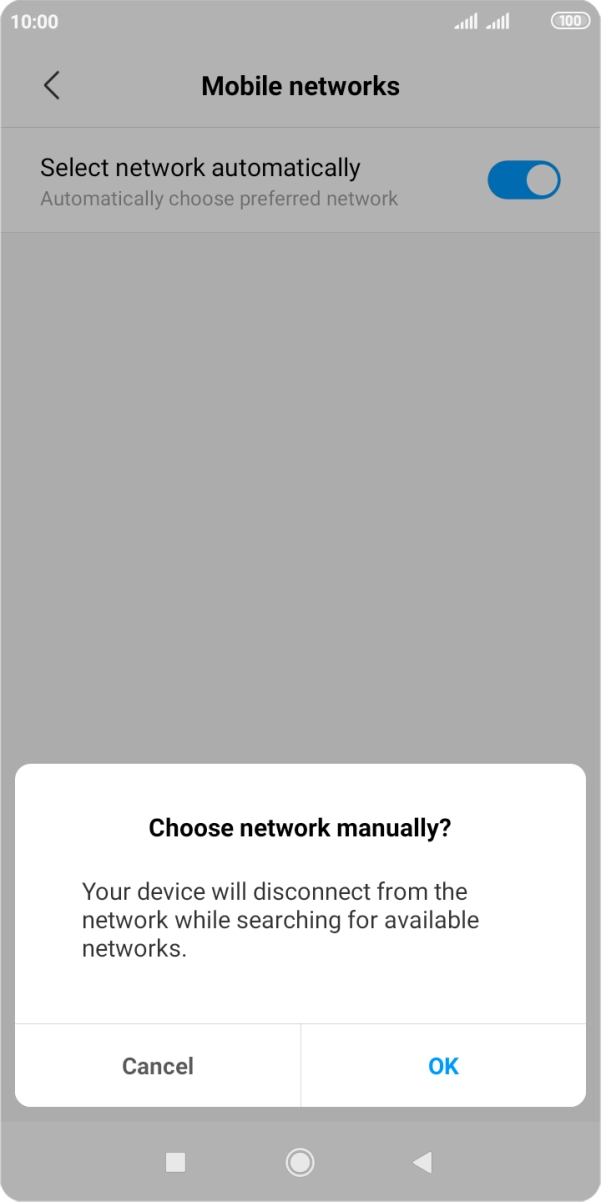 Press OK. Press OK.
