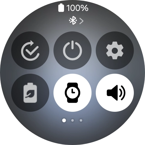 Press the required function to open an application or turn the function on or off.