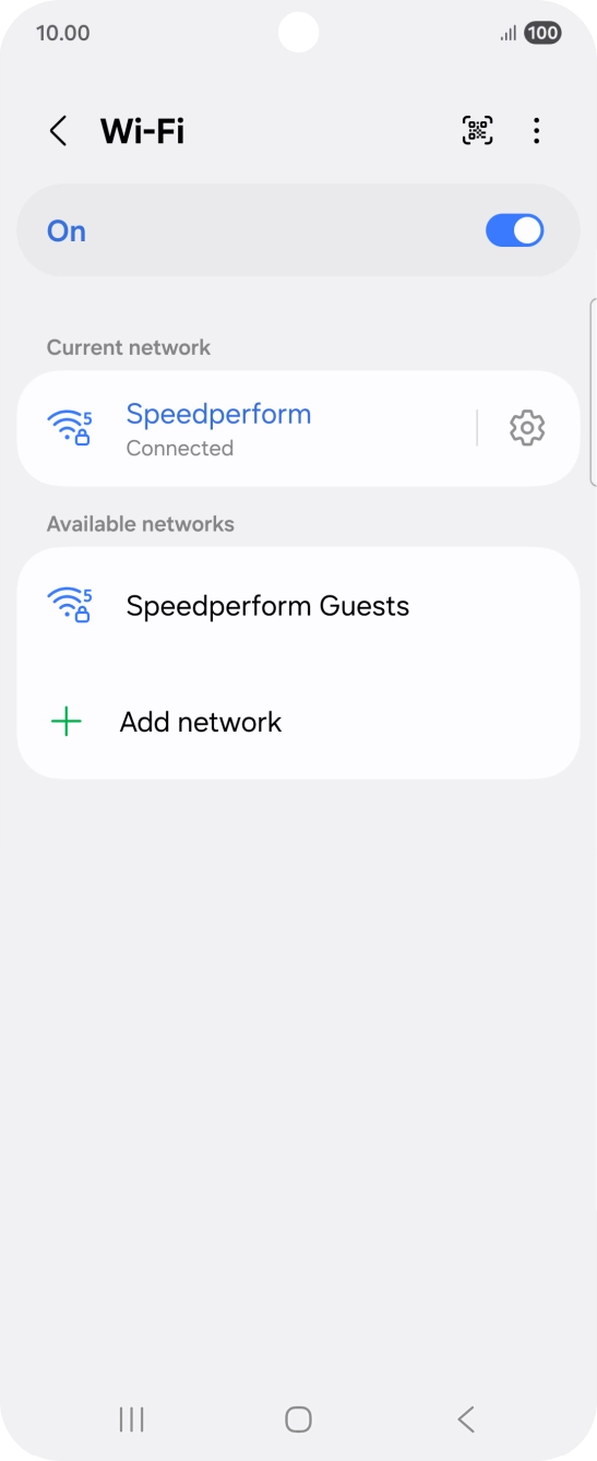 Press the Home key to return to the home screen.