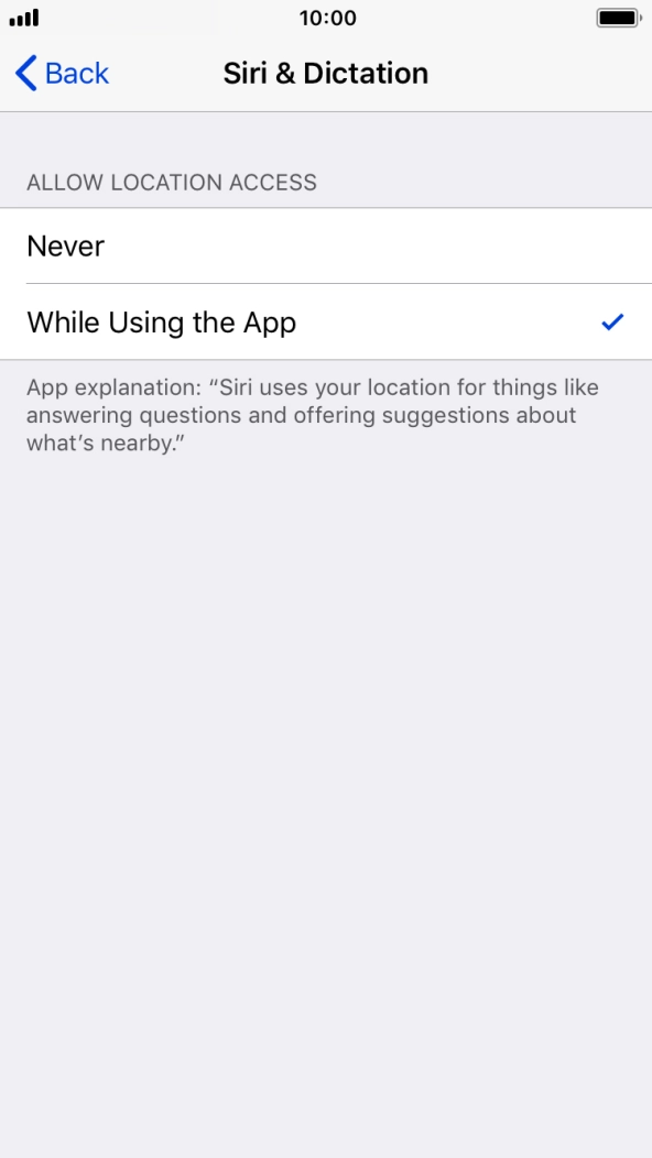 Press the required setting to turn the function on or off. Press the required setting to turn the function on or off.