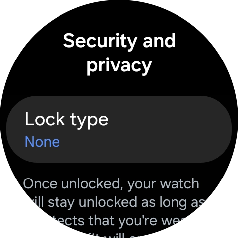 Press Lock type.
