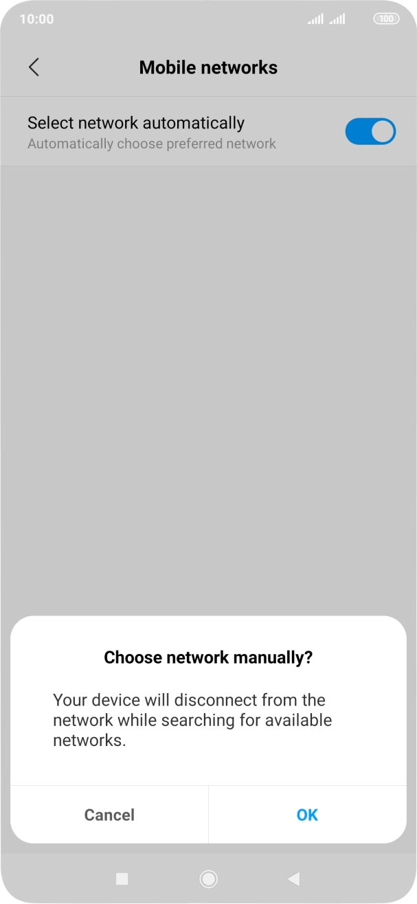 Press OK. Press OK.
