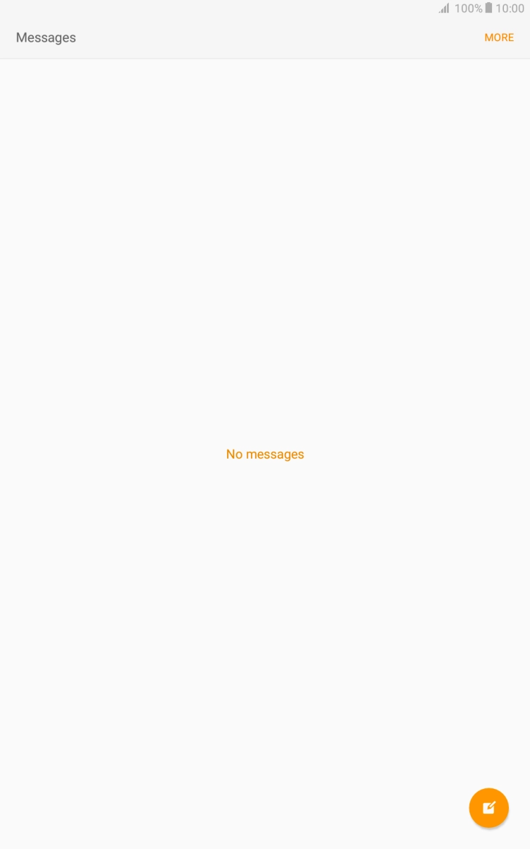 Press the new message icon. Press the new message icon.