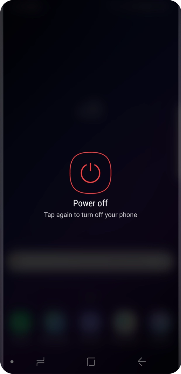 Press Power off.
