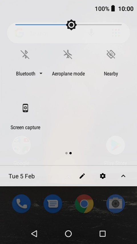Press Aeroplane mode to turn the function on or off. Press Aeroplane mode to turn the function on or off.