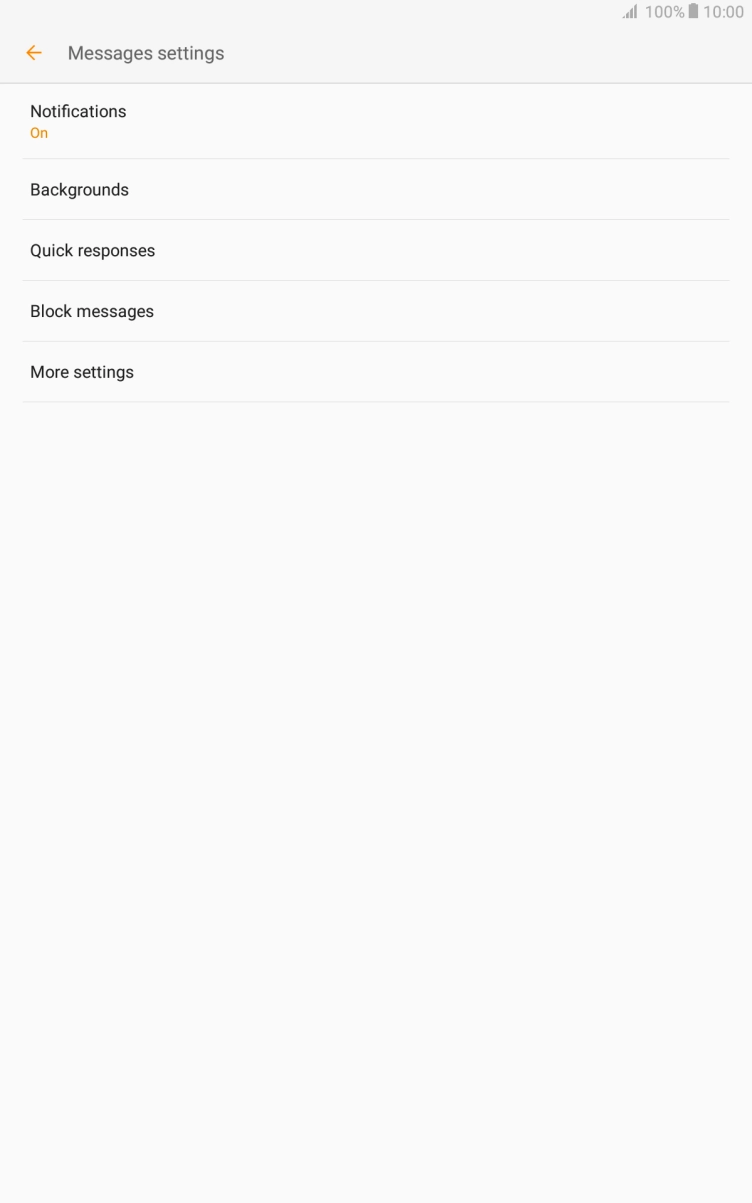 Press More settings. Press More settings.