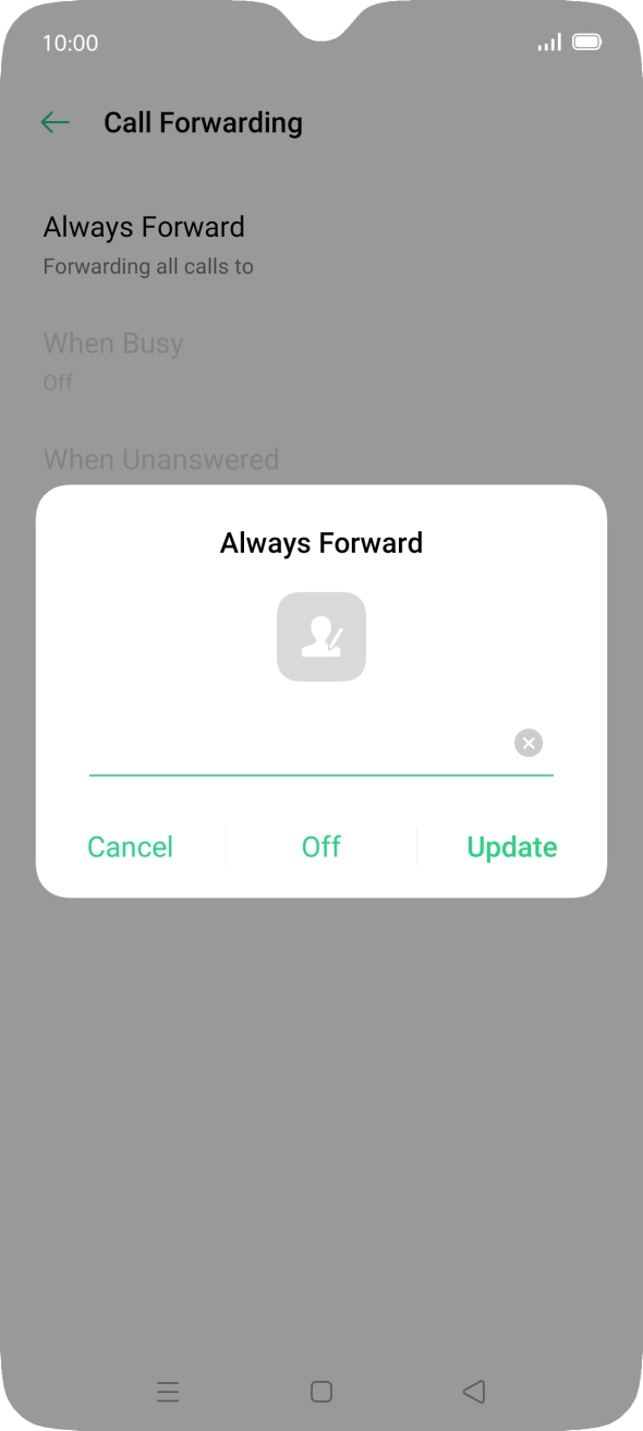 Press Off.