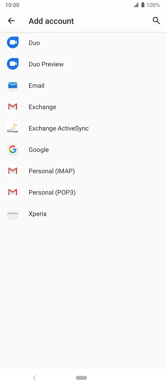 Press Google.