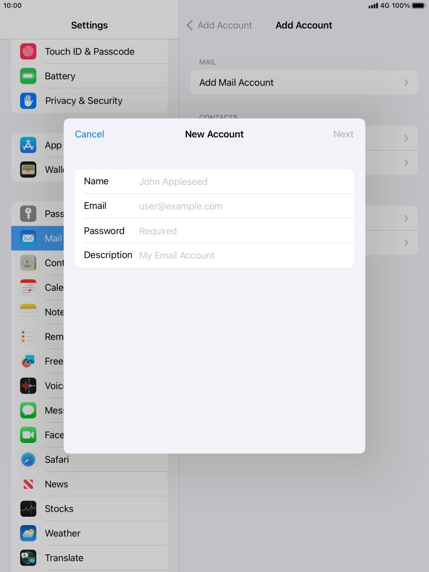 Press Name and key in the required sender name. Press Name and key in the required sender name.