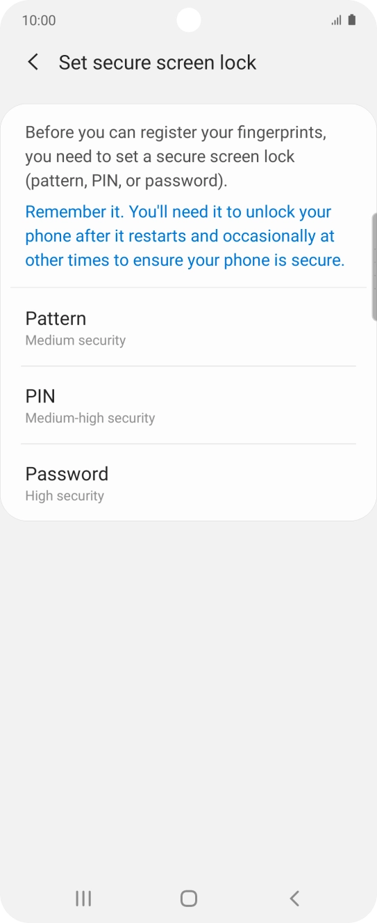 Press the required phone lock code and follow the instructions on the screen to create an additional phone lock code. Press the required phone lock code and follow the instructions on the screen to create an additional phone lock code.