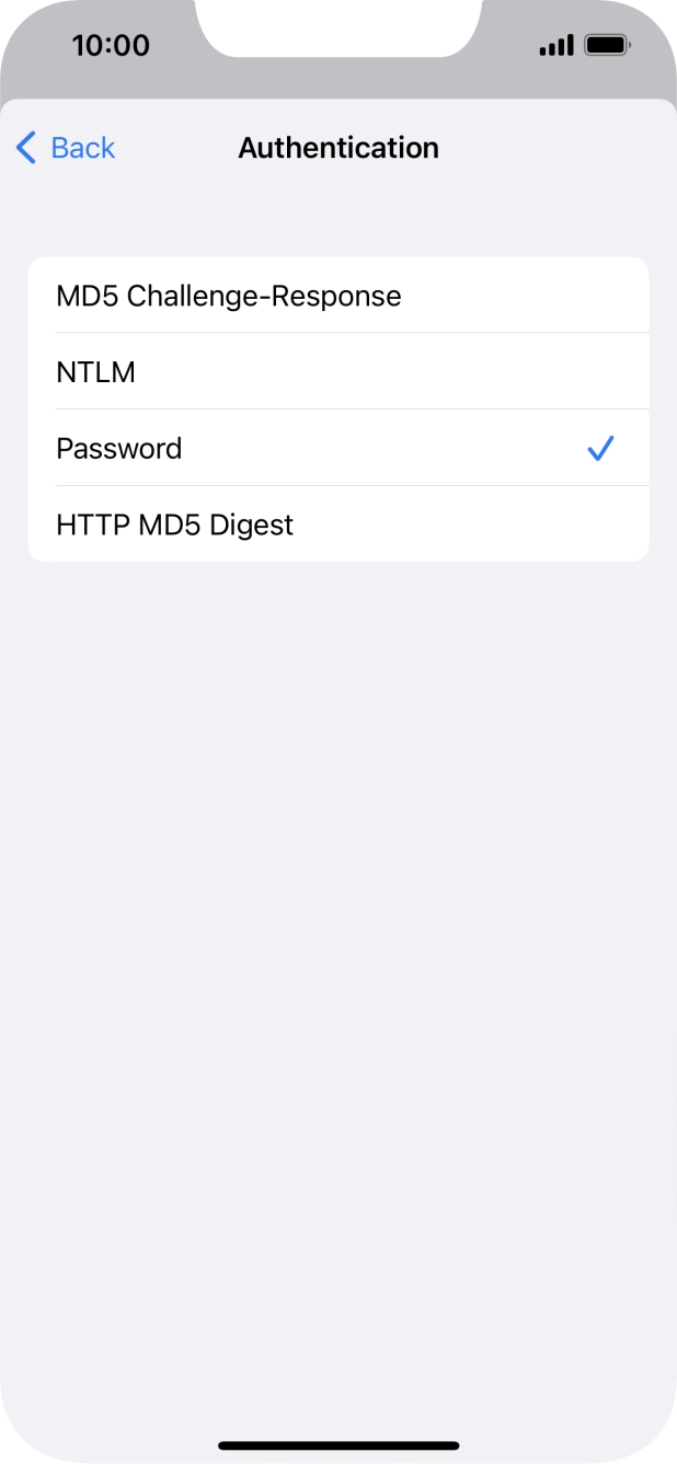Press Password.