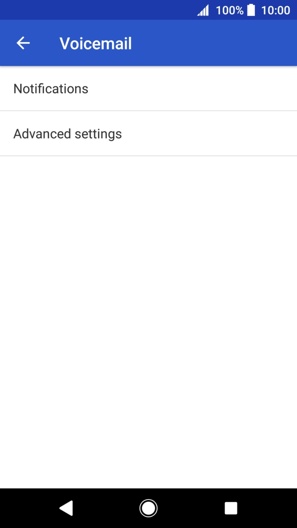 Press Advanced settings.