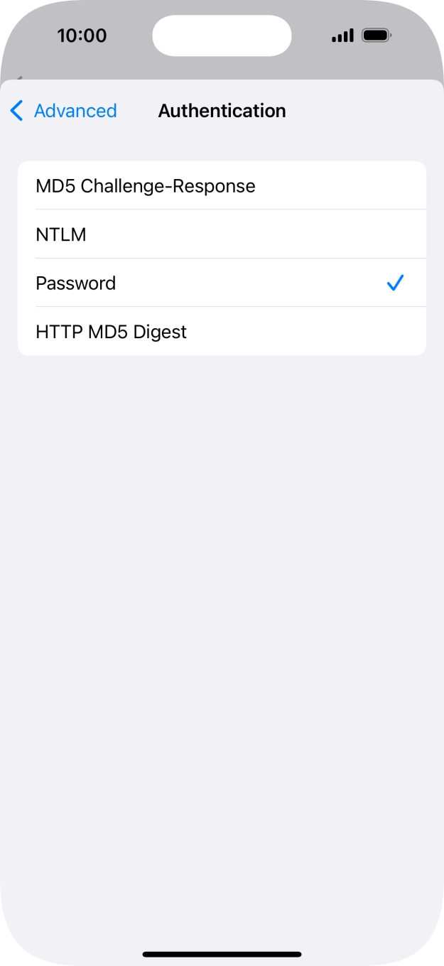 Press Password.