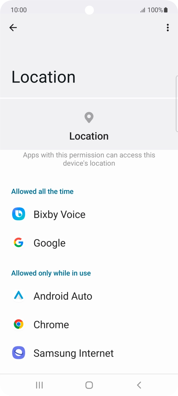 Press the required app. Press the required app.